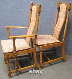Set Of 6 Ercol Dining Chairs Solid Ash Hampton 944 In Golden Dawn