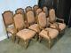 Set Of 10 High-end French Neoclassic Style Upholstered Dining Chairs Mint