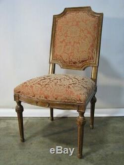 Set of 10 High-End French Neoclassic Style Upholstered Dining Chairs Mint