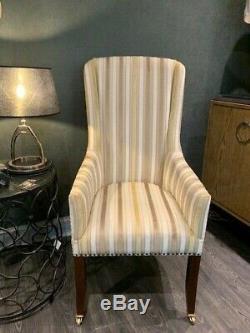 Set of 14 bespoke upholstered dining chairs