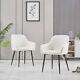 Set Of 1/2 Dining Chairs Teddy Velvet Padded Seat Metal Legs Kitchen Chairs Uk