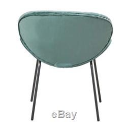 Set of 2Retro Style Armchair Living Room Velvet Fabric Upholstered Dining Chair