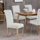 Set Of 2 Beige Classic Dining Room Chairs Upholstered Side Chairs High Back