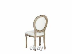 Set of 2 Classic Dining Chair Round Back Black Upholstered Pine Wood Legs Vernal