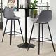 Set Of 2 Counter Chairs Dining Chairs Bar Stools Fabric Upholstered Seat Pu