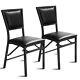 Set Of 2 Padded Folding Chair Metal Frame Counter Height Dining Chairs