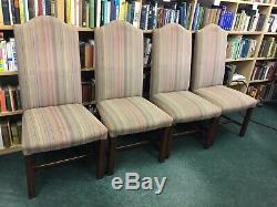 Set of 4 Highback Upholstered Dining Chairs