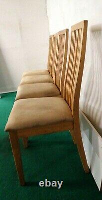 Set of 4 Oak Dining Chairs