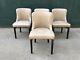 Set Of 4 Upholstered Cafe Dining Chairs (bar / Restaurant / Bistro / Pub Chairs)