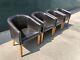 Set Of 4 Upholstered Tub Dining Chairs (bar / Restaurant / Cafe / Pub Chairs)