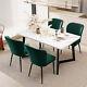 Set Of 4 Velvet Dining Chairs Upholstered Home Office Restaurant Kitchen Chairs