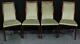 Set Of 4 Vintage C1986 G Plan Teak Dining Chairs Velvet Upholstery Excellent