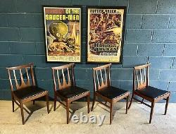 Set of 4 vintage Mid 20th Century G plan Brasilia Teak Wood Dining Chairs
