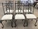 Set Of 6 Metal Upholstered Dining Chairs 978mm X 500mm X 645mm