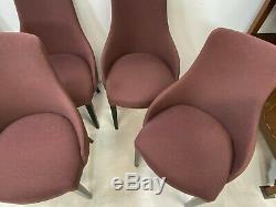 Set of 6x David Phillips Andrea padded upholstered dining chairs Delivery