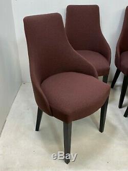 Set of 6x David Phillips Andrea padded upholstered dining chairs Delivery