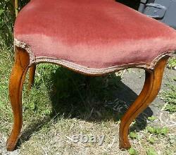 Set of 7 (6+1) Antique Victorian Balloon Back Rosewood Dining Chairs VGC