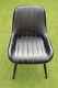 Set Of 8 Dining Chairs. Lestarain Pu Leather Seat And Backrests, Black