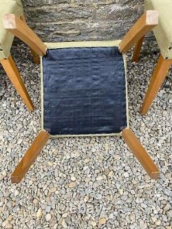 Set of 8 Habitat dining chairs, recovered in green linen with stud detail