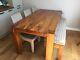 Sheesham Dining Table With 3 Chairs And Upholstered Bench