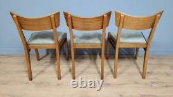 Six Mid Century Teak G Plan Butterfly Dining Chairs Upholstered Seats Retro