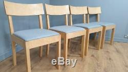 Smashing Set of Four Dining Chairs Re-upholstered