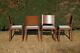 Smashing Set Of Four Re-upholstered Panel Backed Kitchen Dining Chairs