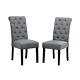 Soft Padded Pair Of Dining Chair Kitchen Chairs Upholstered, Wood Legs Set Of 2