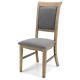 Solid Oak Wooden Dining Chair Upholstered Pair Winter Clearance
