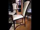 Statement Leather Upholstered Metal Dining Chairs, By Tom Faulkner