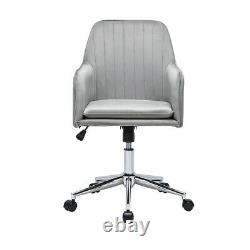Swivel Velvet Office Chair Adjustable Padded Seat Computer Desk Chairs Ergonomic