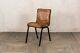 Tan Brown Leather Upholstered Dining Chairs In Vintage Style Leather