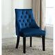 Three Posts Brannon Upholstered Dining Chair Blue