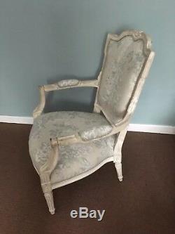 Two french chairs newly upholstered
