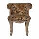 Upholstered Leopard/zebra/tiger Animal Print Handcrafted Velvet Chair Home Decor