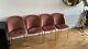 Upholstered Pink Dining Chair With Brass Legs(set Of 4, Can Also Be Bought In 2)