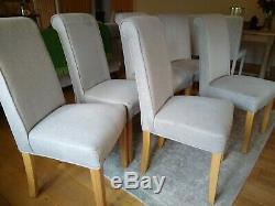 Upholstered dining chairs, sprung seat, very comfortable, have 10 will split 6/4