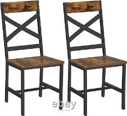 VASAGLE Dining Chairs, Kitchen Chairs Set of 2, Dining Chairs for Dining Room