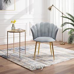 Velvet Armchair Upholstered Lounge Chair High Back Dining Roon Home Modern