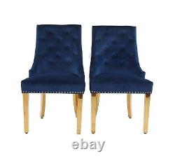 Velvet Cushioned Seat Luxury Dining Accent Chair Metal Legs Gold Home Office