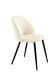 Velvet Dining Chair Set Of 4 Cream Luxury Modern Upholstered Dining Room Lotus