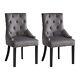 Velvet Knocker Chair, Dining Chairs Set Of 2, Upholstered Accent Side Chair