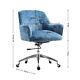 Velvet Upholstered Home Office Swivel Chairs Bedroom Dressing Table Vanity Chair