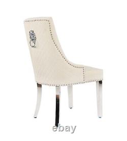 Velvet Upholstered Seat Luxury Dining Accent Chair Metal Legs Home Office Study