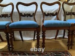 Victorian Bow Back Chairs 4 Off Refurbished And Re-upholstered