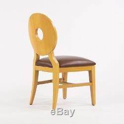 Vintage Michael Graves Post Modern Maple Upholstered Dining Side Chair Knoll