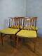 Vintage Retro Afromosa Teak 1970 S Upholstered Dining Chairs
