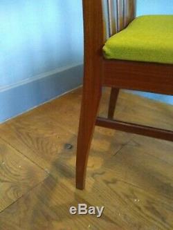 Vintage Retro Afromosa teak 1970 s upholstered Dining Chairs