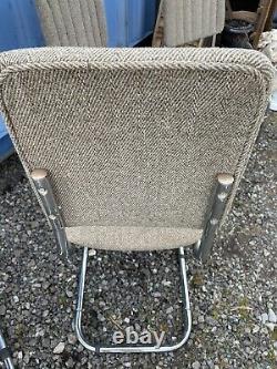 Vintage Set of 4 Marcel Breuer Upholstered STYLE Cesca Cantilever Dining Chairs
