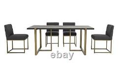 Vogue Dining Table and 4 Upholstered Chairs